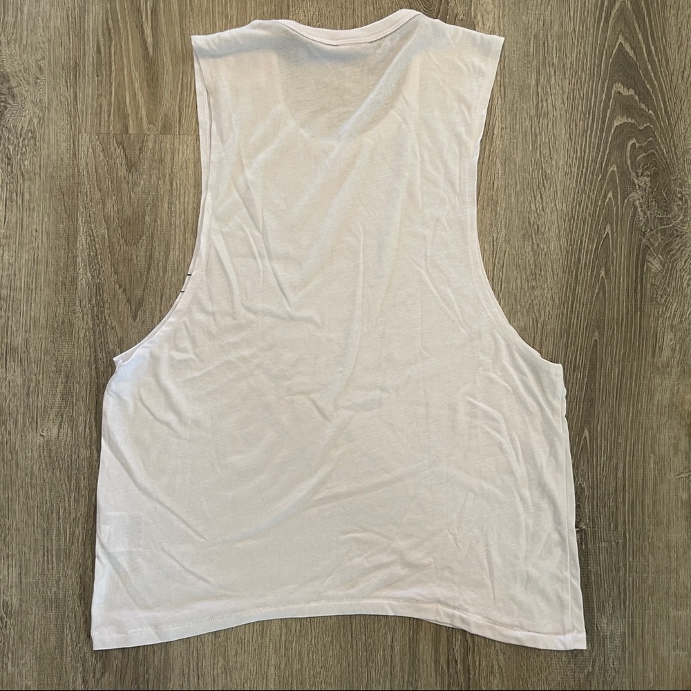 Nike Graphic White Tank- Muscle Tank - Cut Off - 822234-100 - Size Small - Picture 6 of 7